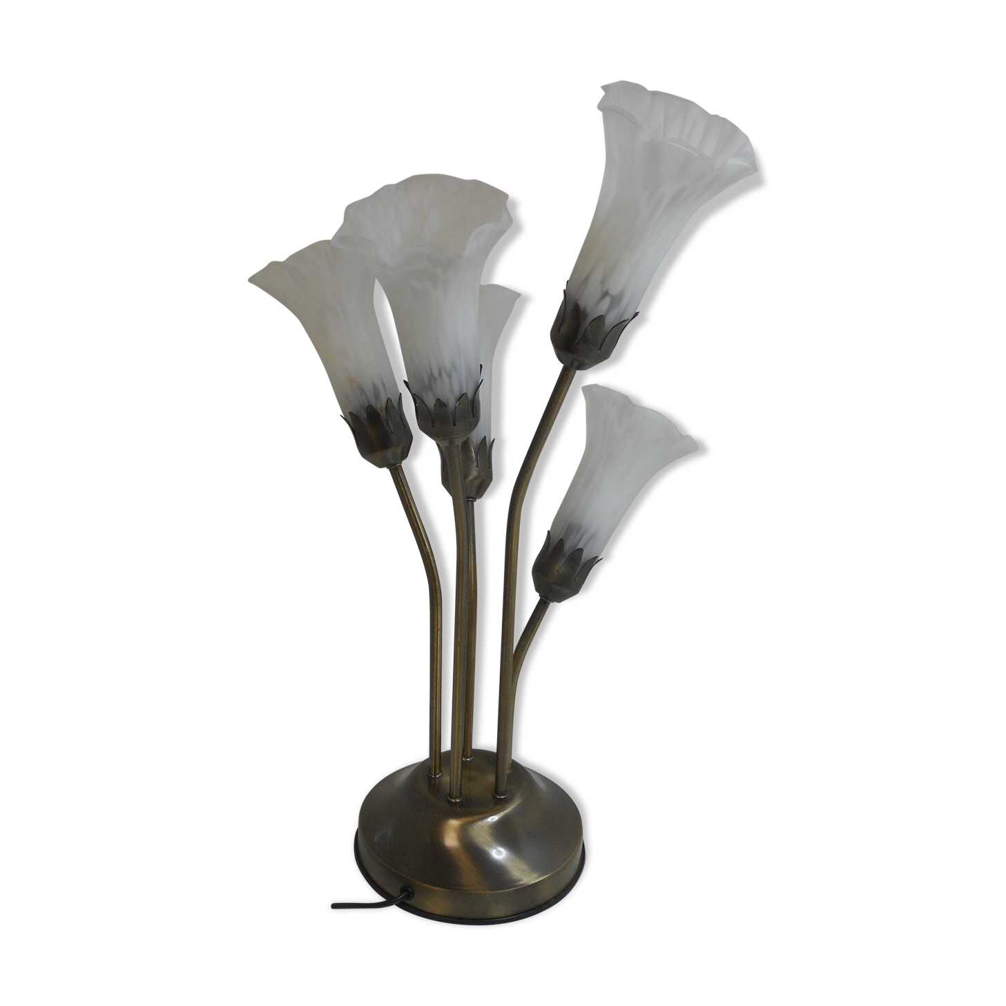 Lamp 5 branches tulips style art nouveau