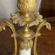 Pair of bronze and marble candelabra, France, 19th century