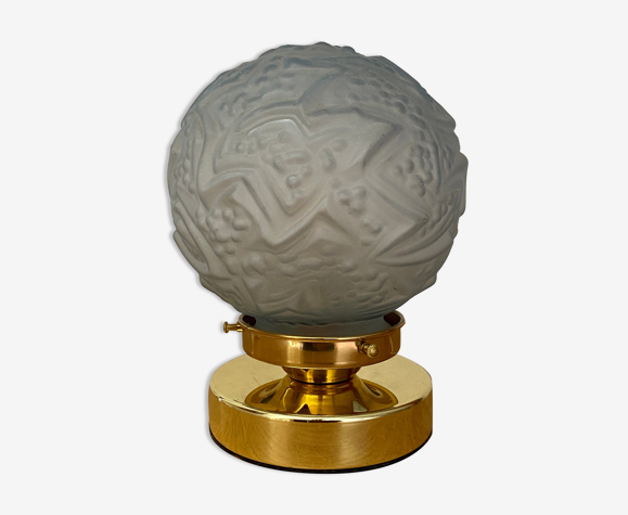 Lampe à poser globe vintage art déco