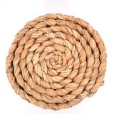 Cylindrical stool in woven fiber, 1970s