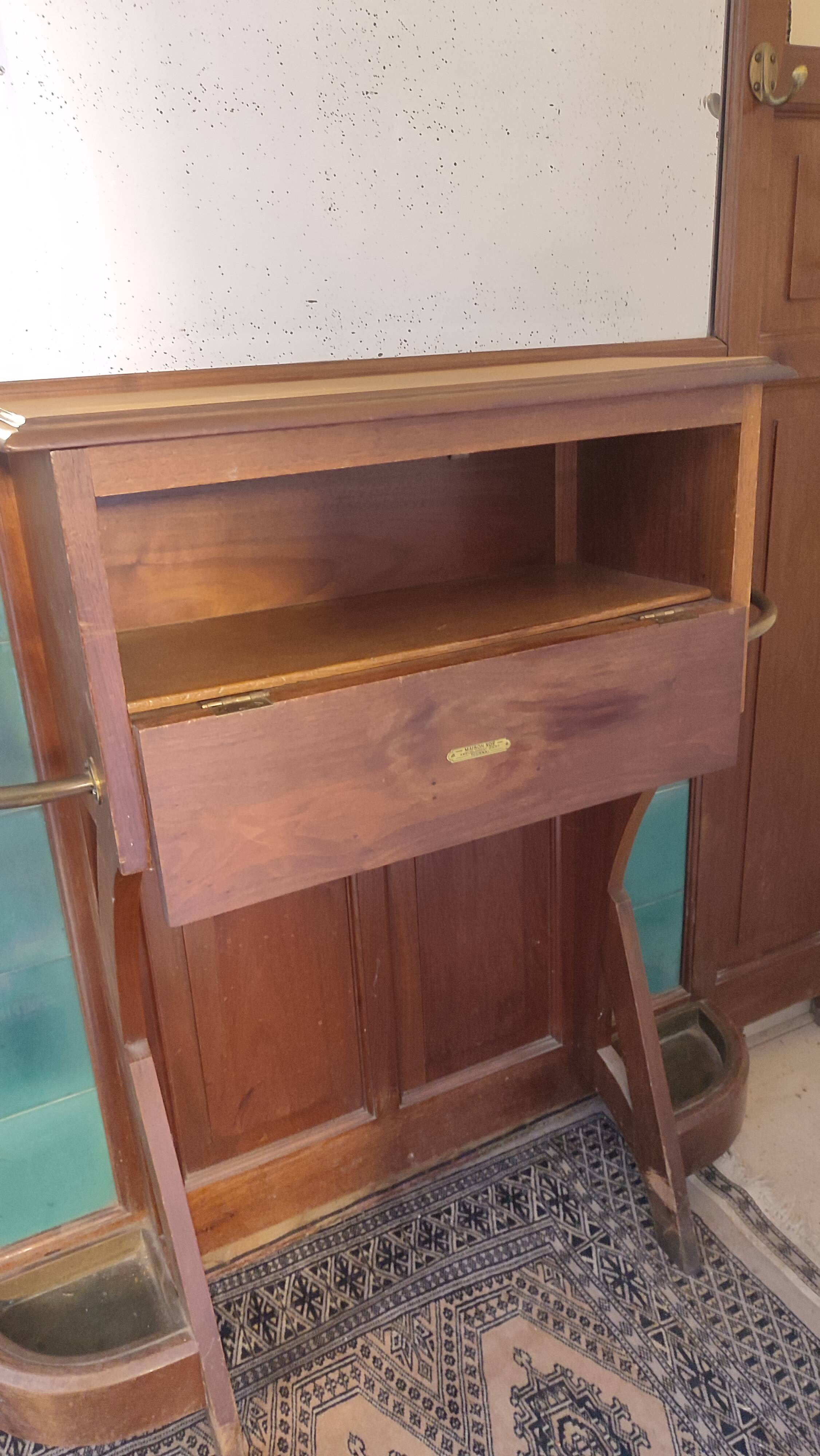 Large Art Deco coat rack