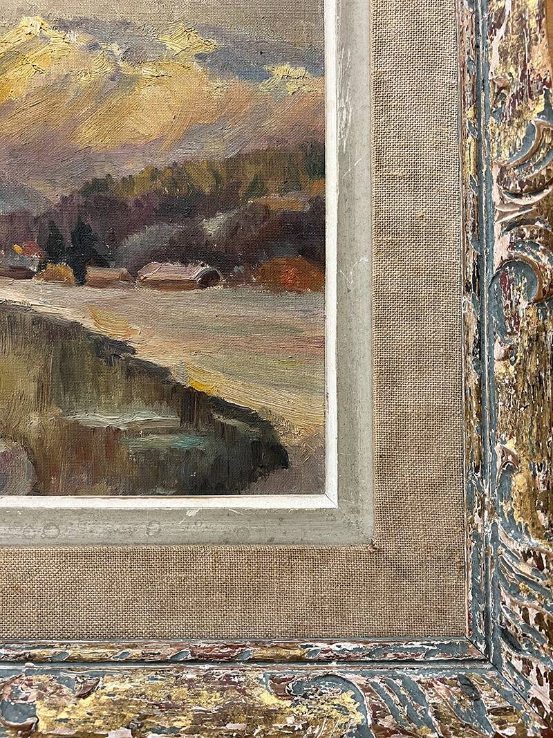 Tableau "Village de montagne"