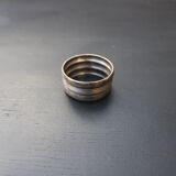 Rond de serviette en métal argenté