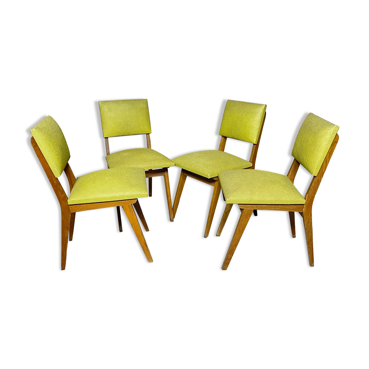 Green skai chairs 50s