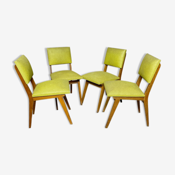 Green skai chairs 50s