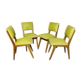 Green skai chairs 50s