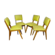 Chaises skai vertes années 50