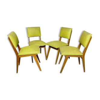 Green skai chairs 50s