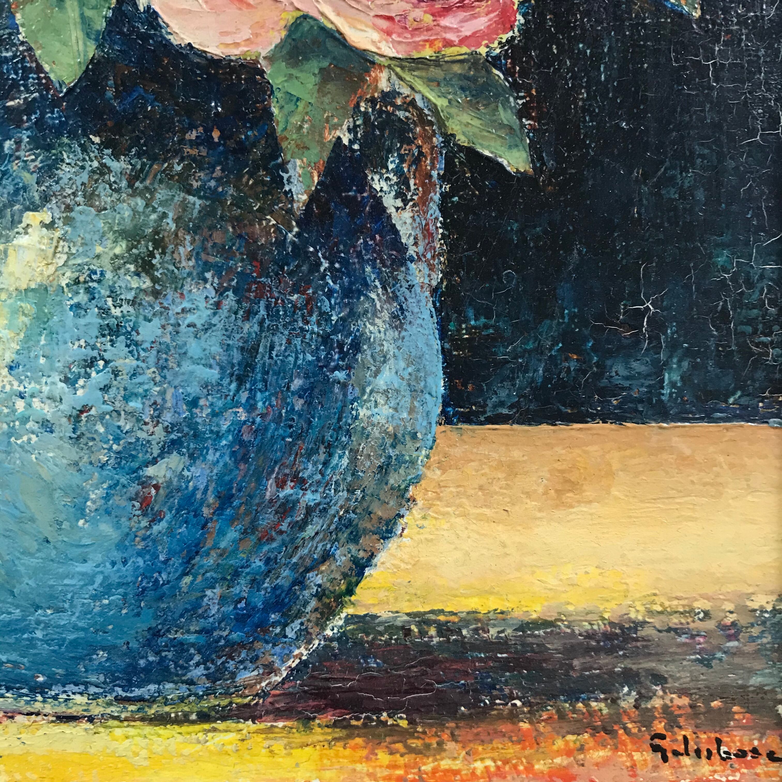 Painting bouquet of roses