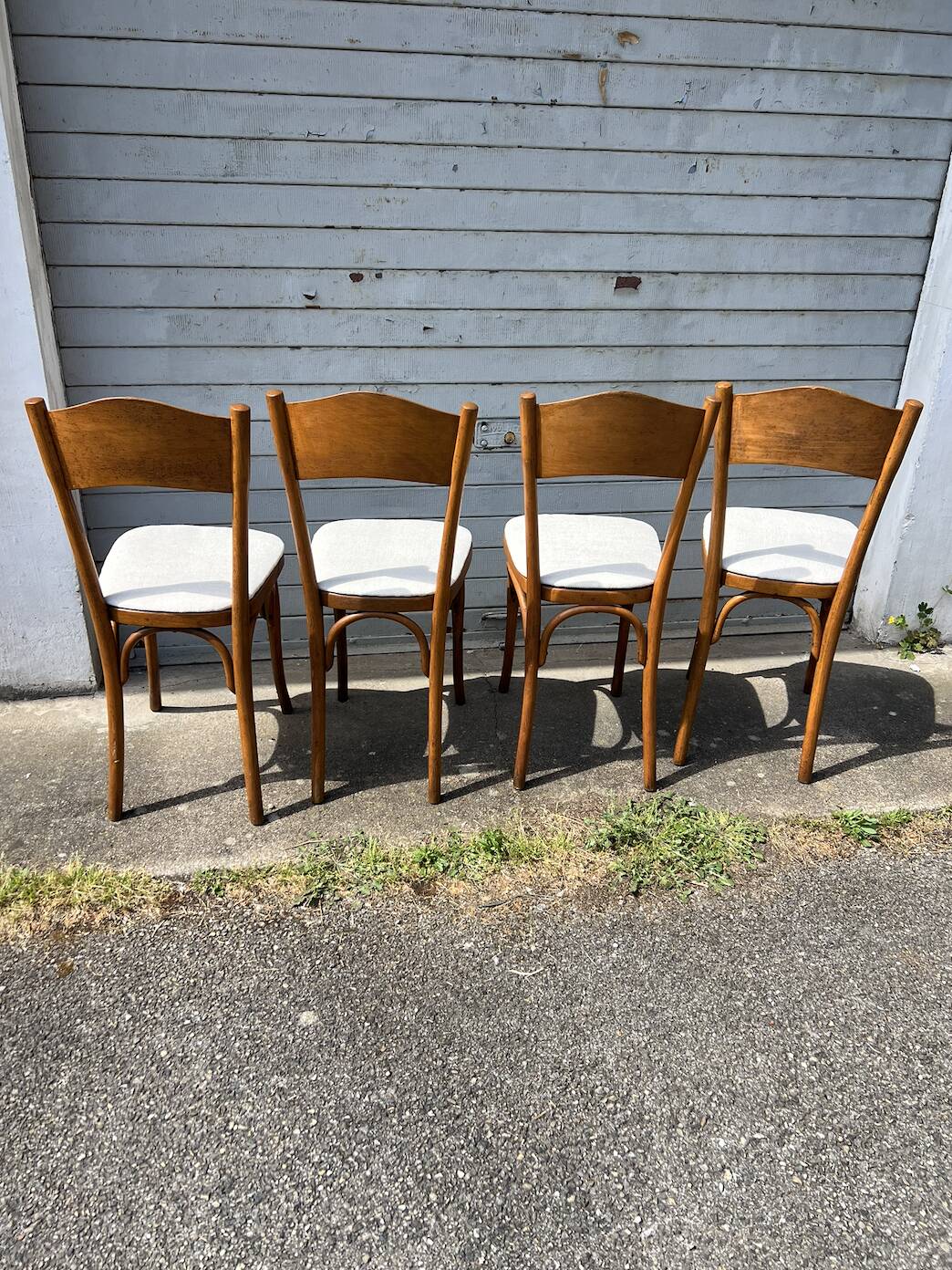 4 chaises bistrot vintage restaurées