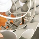 White metal pendant lamp from the mid-century by H. Zender for Temde.