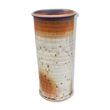 Potter's top cylinder vase in enamelled sandstone