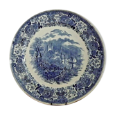 Vintage villiroy & boch burgenland serving plate in blue and white