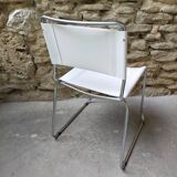 Lot of 6 chrome metal chairs