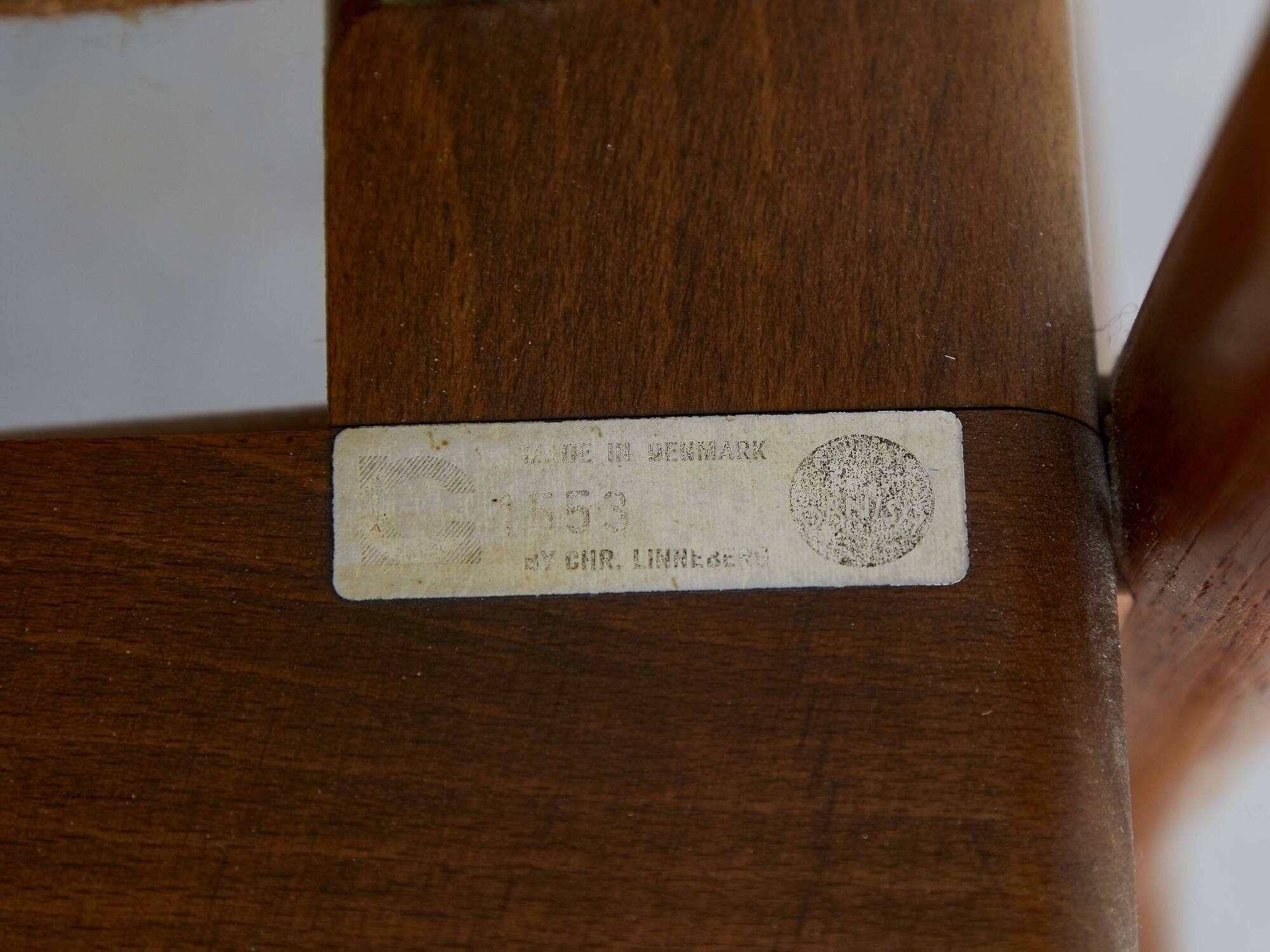 Rocking chair, model 650-15, by Ib Kofod-Larsen for Chr. Linneberg