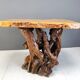 Travail Populaire Burl Root Wood Console, Italy, 1960s