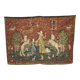 Medieval-style handmade tapestry, named Lady with the Unicorn.