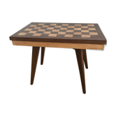 Side table with checkerboard pattern circa 1950