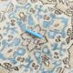 4x7 Sky Blue Classic Pattern Vintage Persian Rug, 113x201Cm