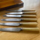 Box of 6 antique knives