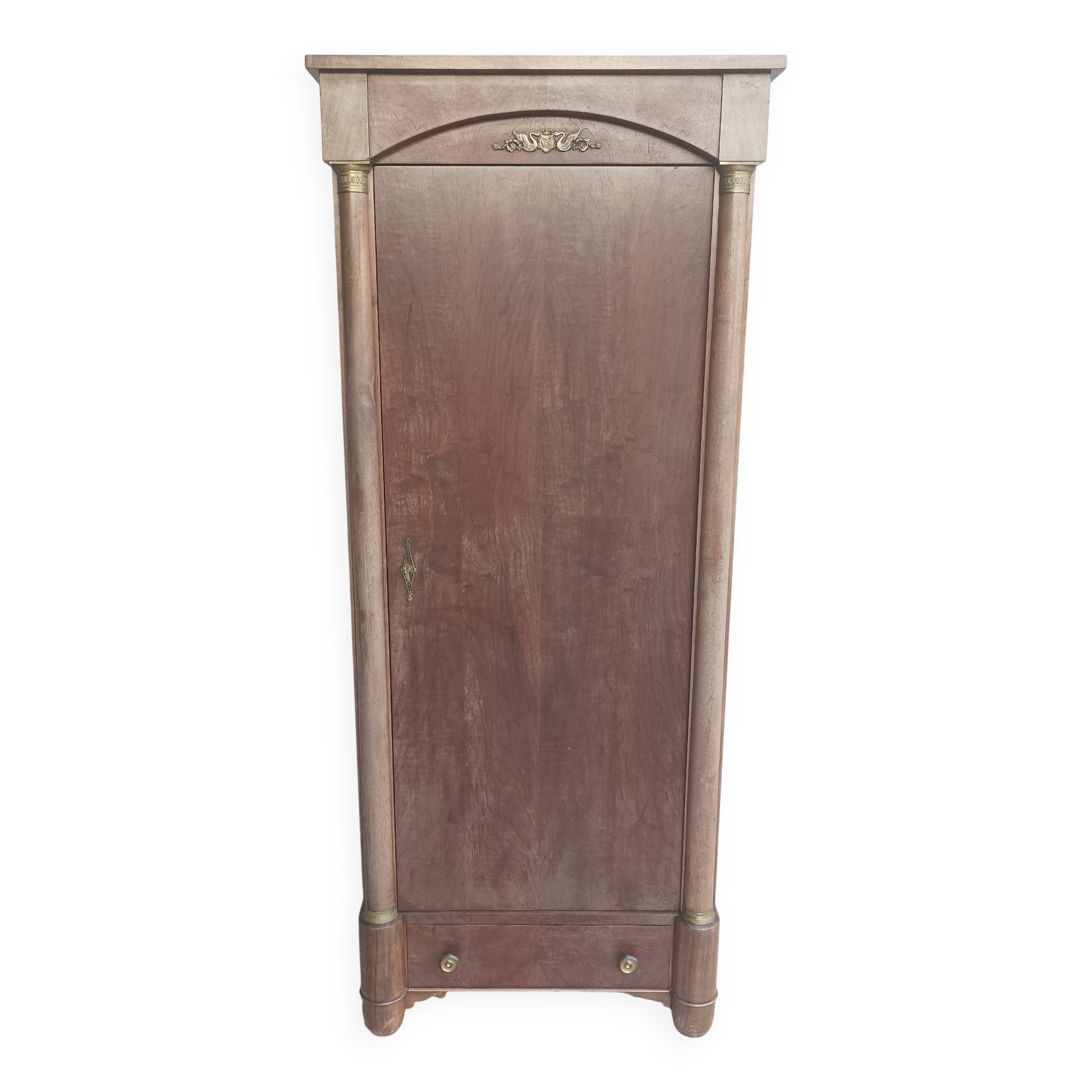 Small Empire style mahogany wardrobe