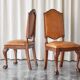 Paires rares de chaises 't Woonhuys Amsterdam cuir patiné, années 1920