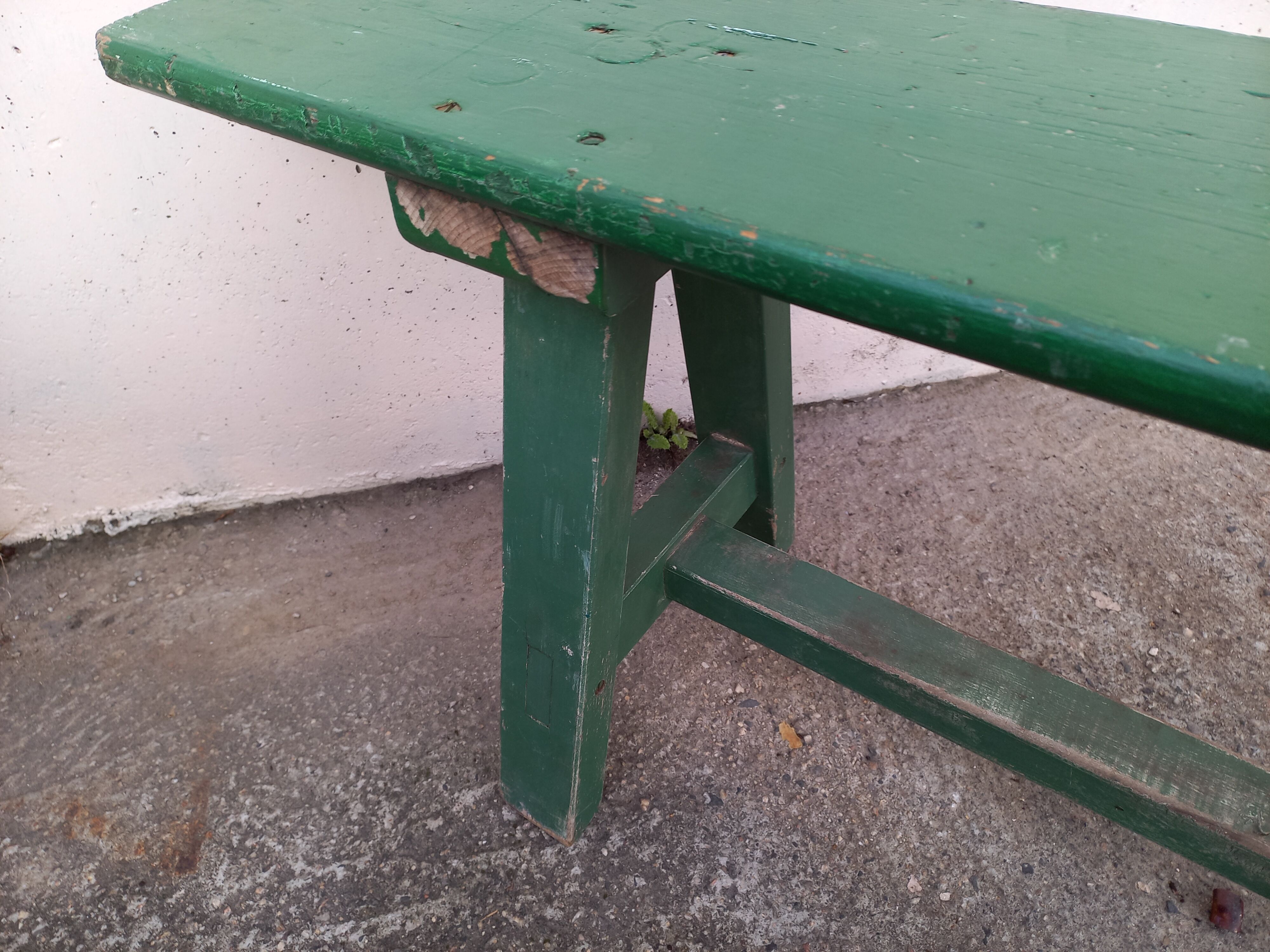 Benches of guinguettes, lot of 5