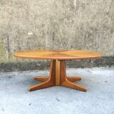 System oval table in walnut