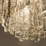 Ice Glass Chandelier by J. T. Kalmar for Kalmar Franken KG, 1960s