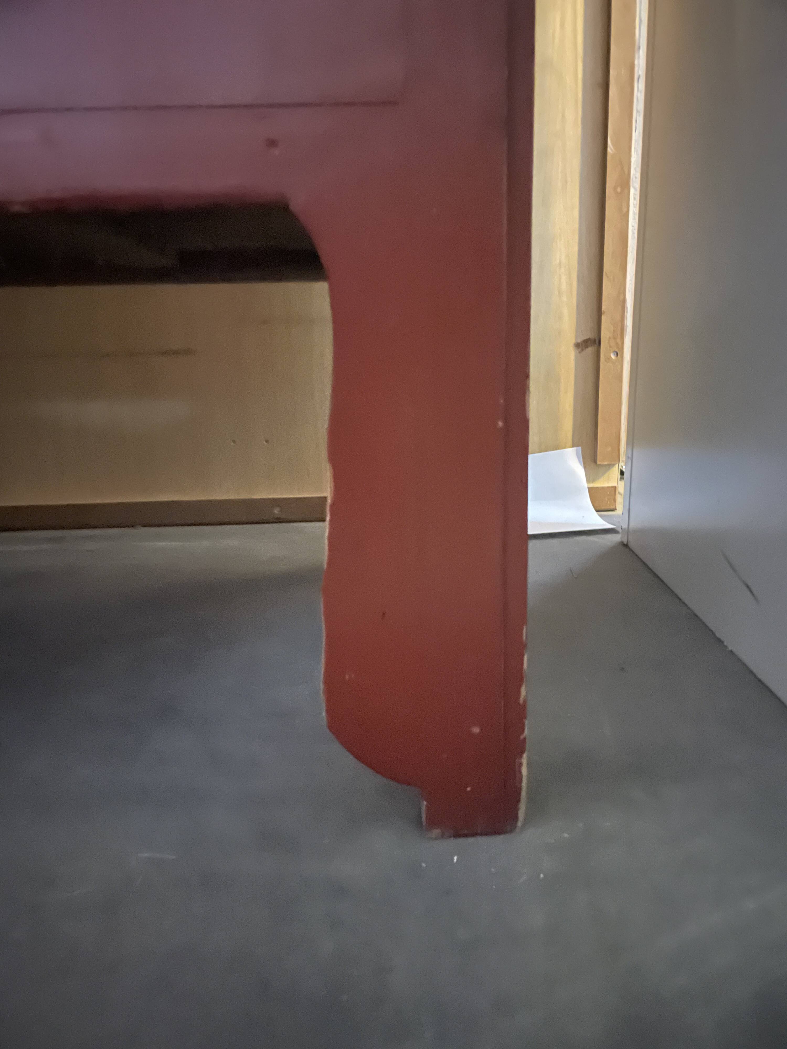 Burgundy Chinese cabinet