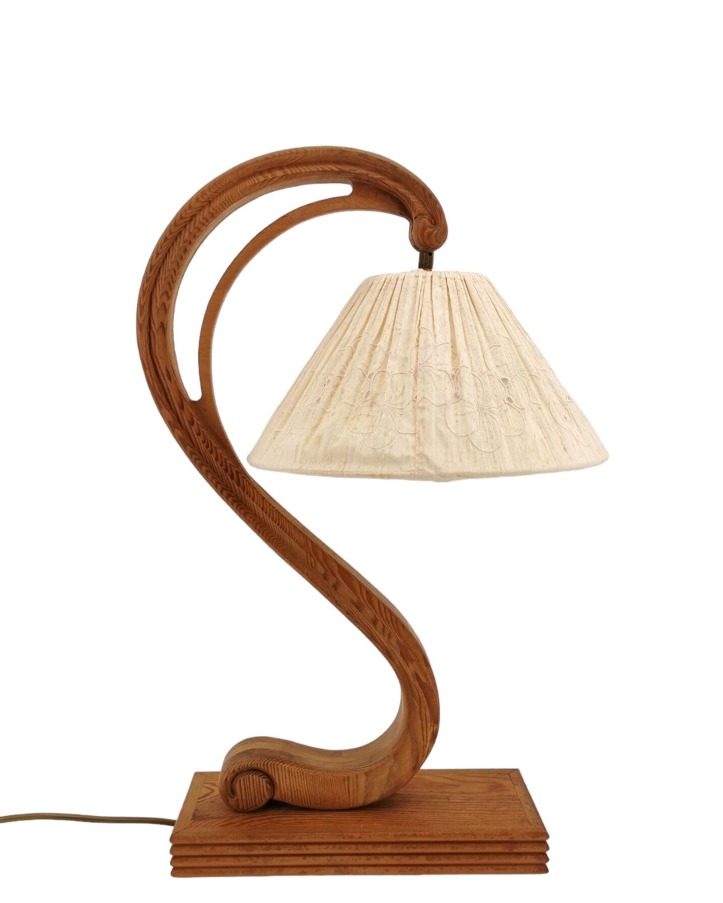 Vintage wood lamp