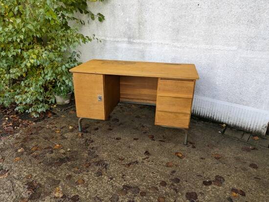School teacher's desk, adult desk