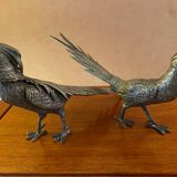 Vintage decoration, pheasant couple