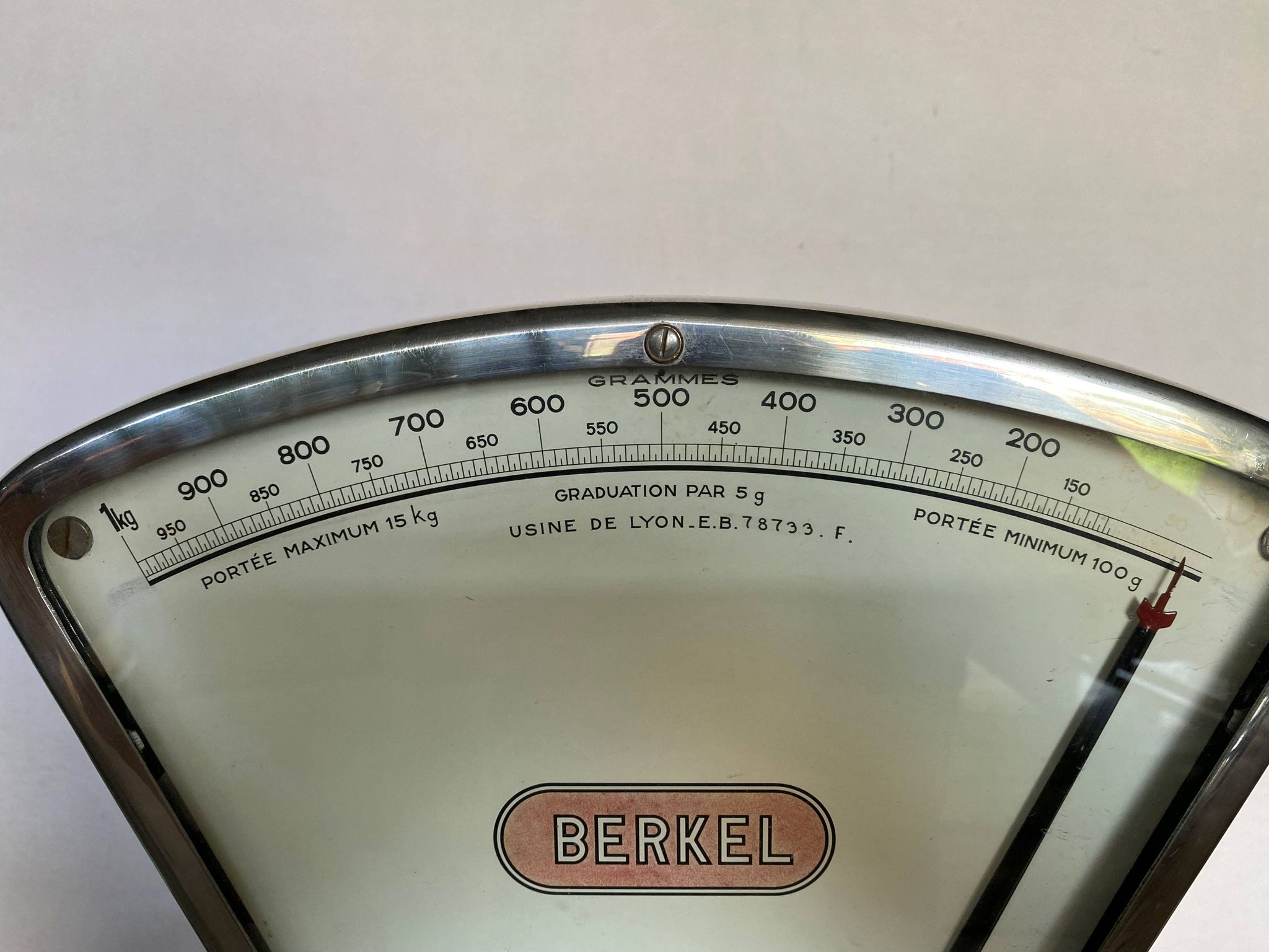 Old Berkel vintage industrial market gardener stainless steel commercial scale 1970