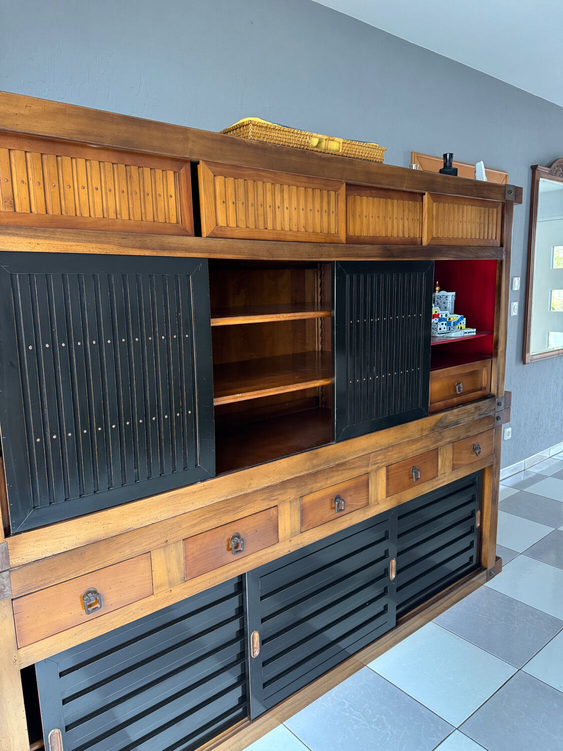 Roche Bobois vintage furniture - Mizuya Set - Walnut Cherry