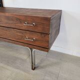 Vintage 1970s rosewood dressing table entrance cabinet