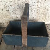 Portable case in painted wood