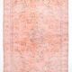 7x10 Dusty Pink Vintage Persian Rug, 199x303 Cm