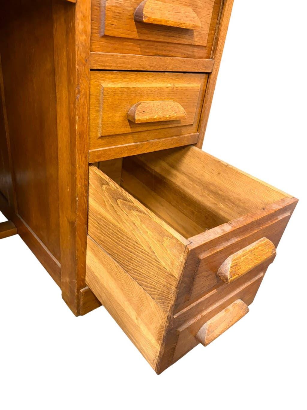 Bureau américain vintage en bois / table d'écriture