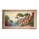 Painting by the painter Louis Andrey "Impressionist landscape of the Côte d'Azur"