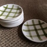 Series of 11 plates