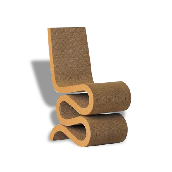 Siège Wiggle Side Chair By Frank Gehry 1972 Reion Vitra Selency Siège Wiggle Side Chair By Frank Gehry, Frank Gehry Outdoor Furniture