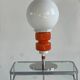 Italian Orange And Metall Floor Lamp, Italy, 1970's