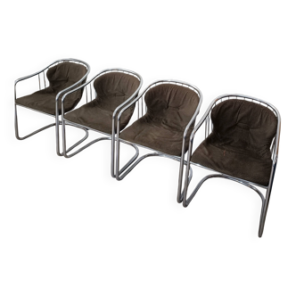 Cantilever chairs Series S by Gastone Rinaldi for Rima 1970s