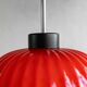 Lampe suspendue vintage en verre tchécoslovaque par Osvětlovací Sklo, 1970