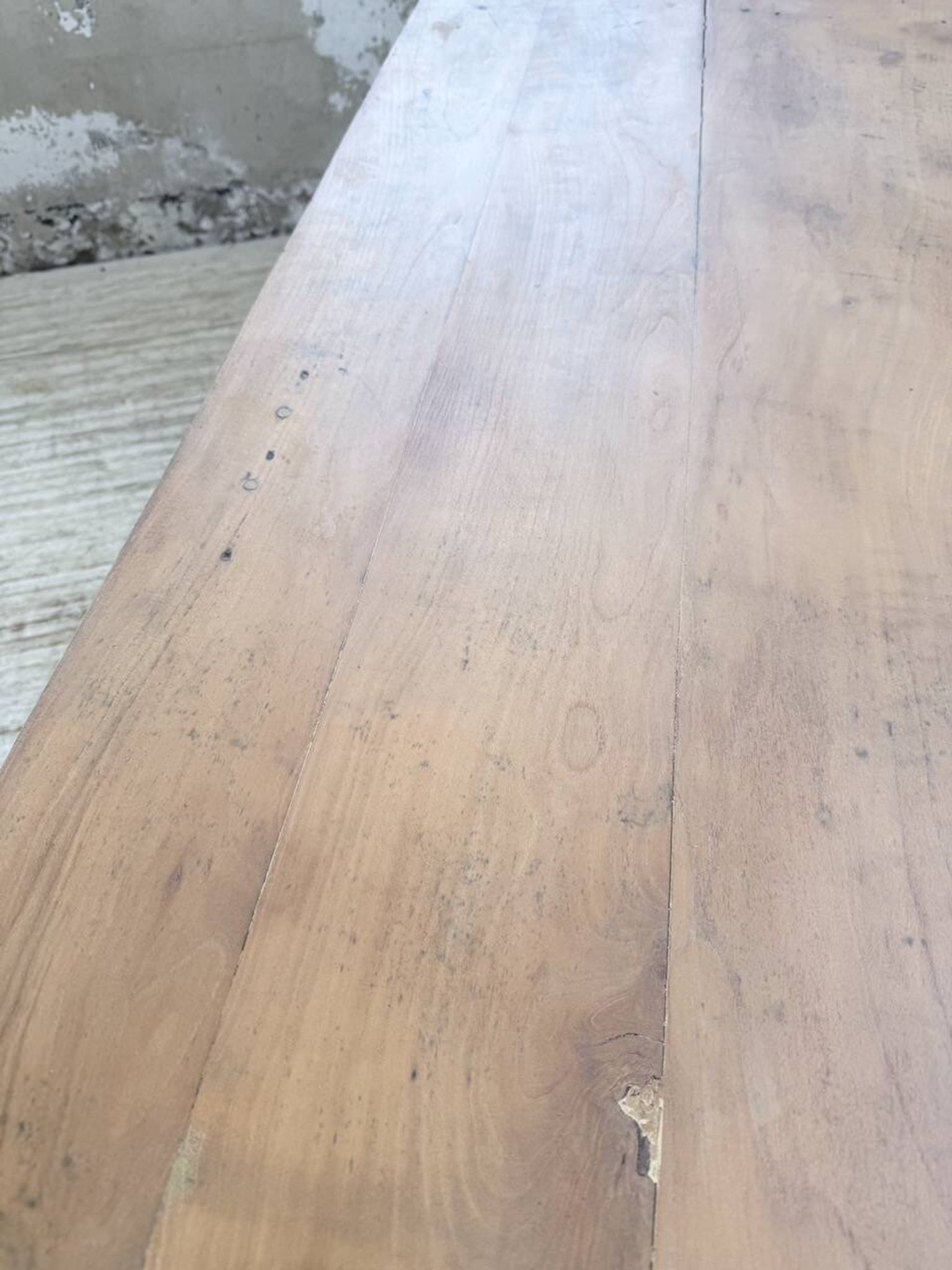 Bistro farmhouse table cherry wood turned legs 180cm