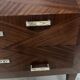 Commode Art Déco a pans coupées en placage d'acajou XX siècle