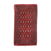 Tapis persan vintage fait à la main poshti motif motif laine zone tapis - 67x138cm