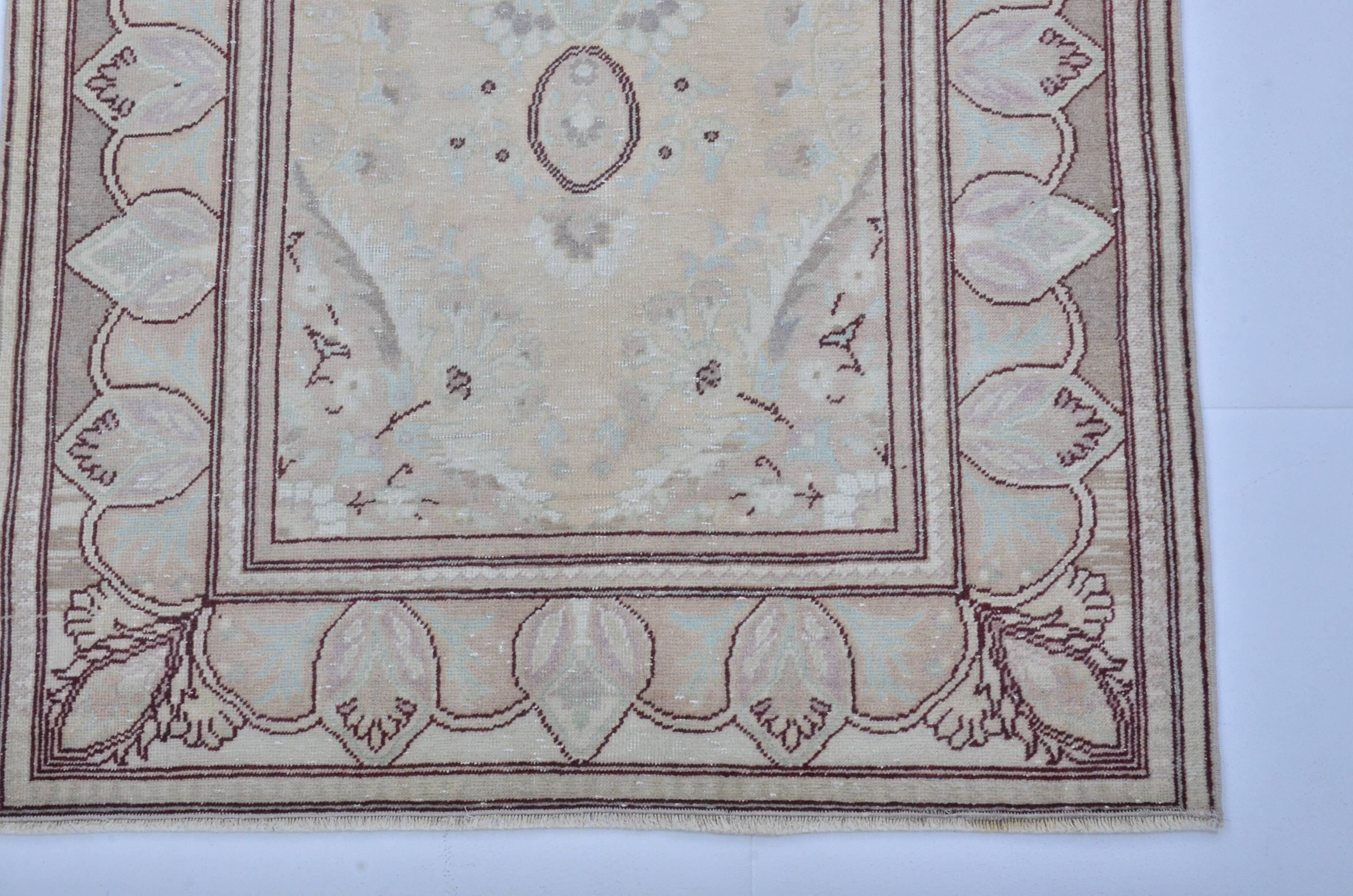 Oushak Vintage Small Turkish Rug sku3428