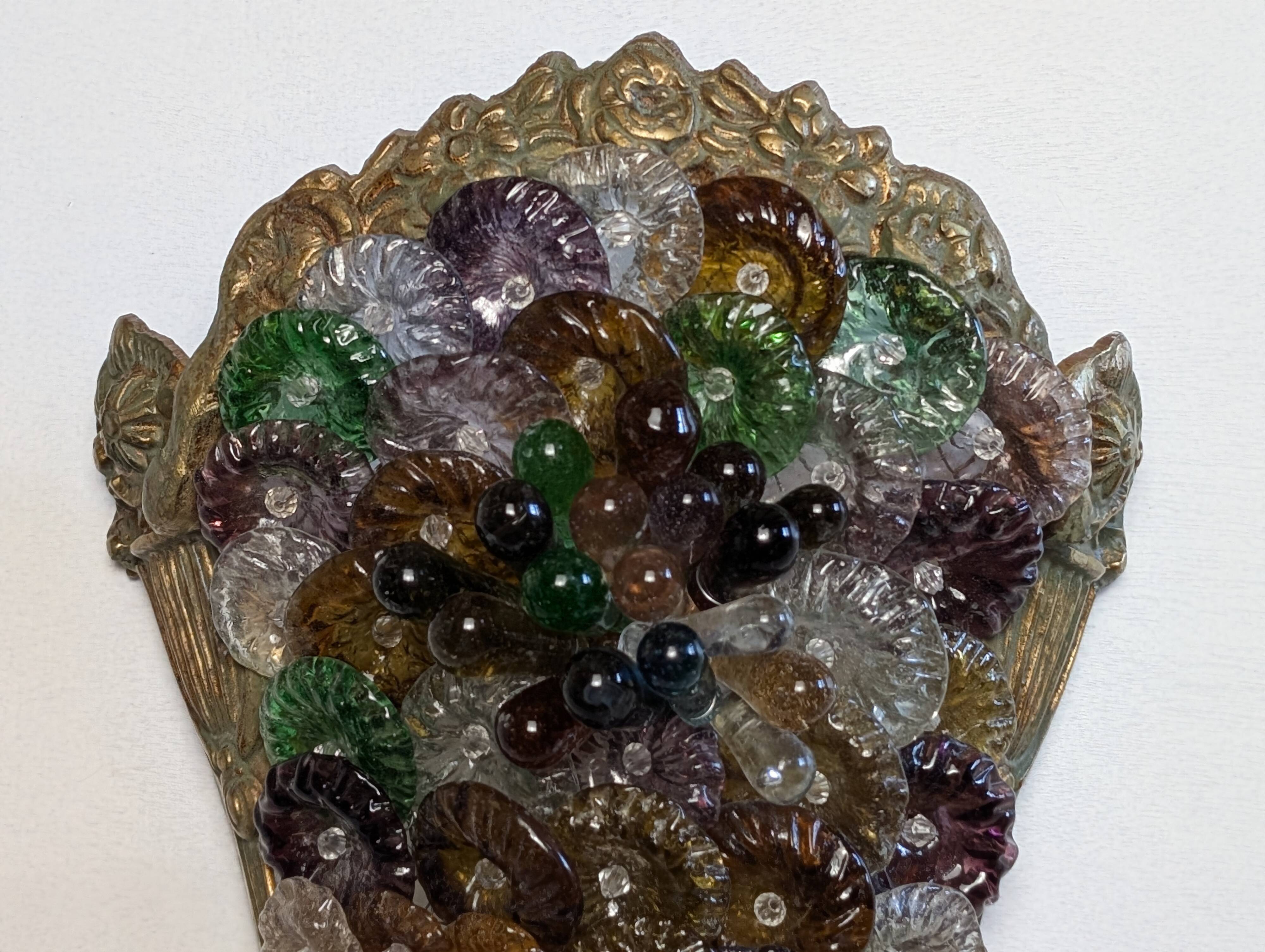 Pair of Art Deco Murano wall lights